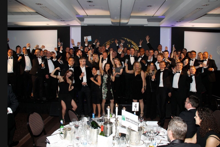 Winners gather to celebrate - well done everyone