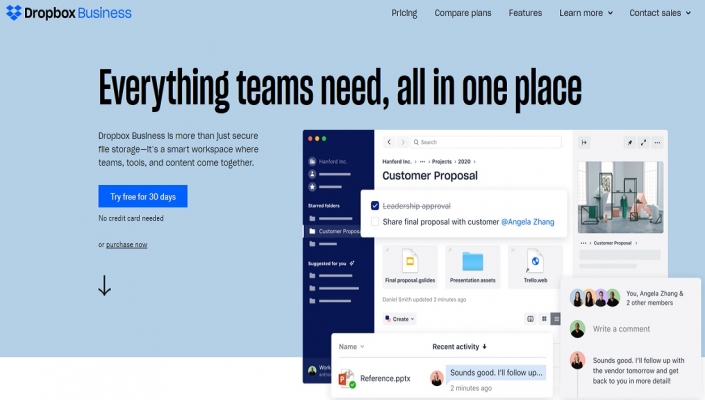 dropbox for business vs mozypro